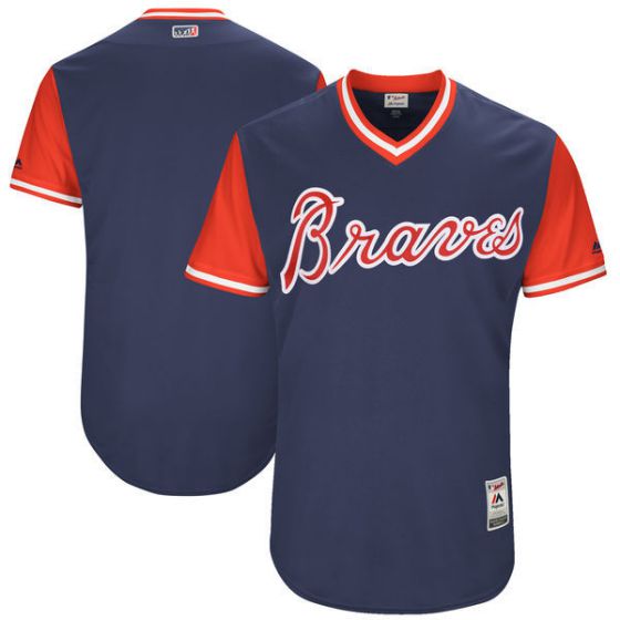 Men Atlanta Braves Blank Blue New Rush Limited MLB Jerseys->atlanta braves->MLB Jersey